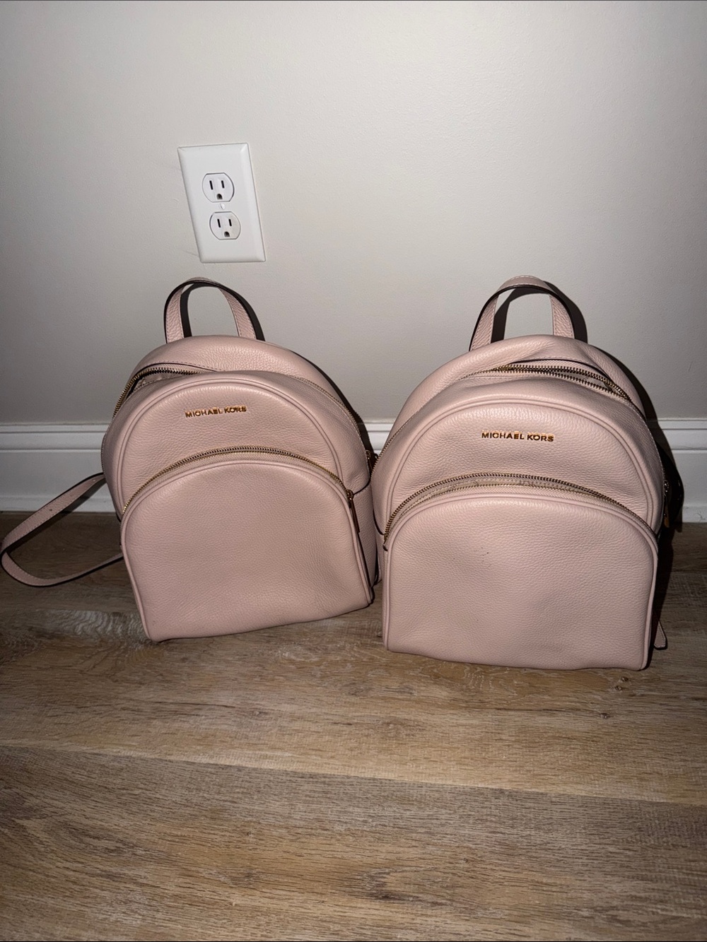 Michael Kors Blush Pink Pebbled Leather Mini Backpack
